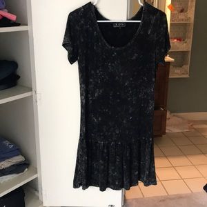 Distressed Black Dress
